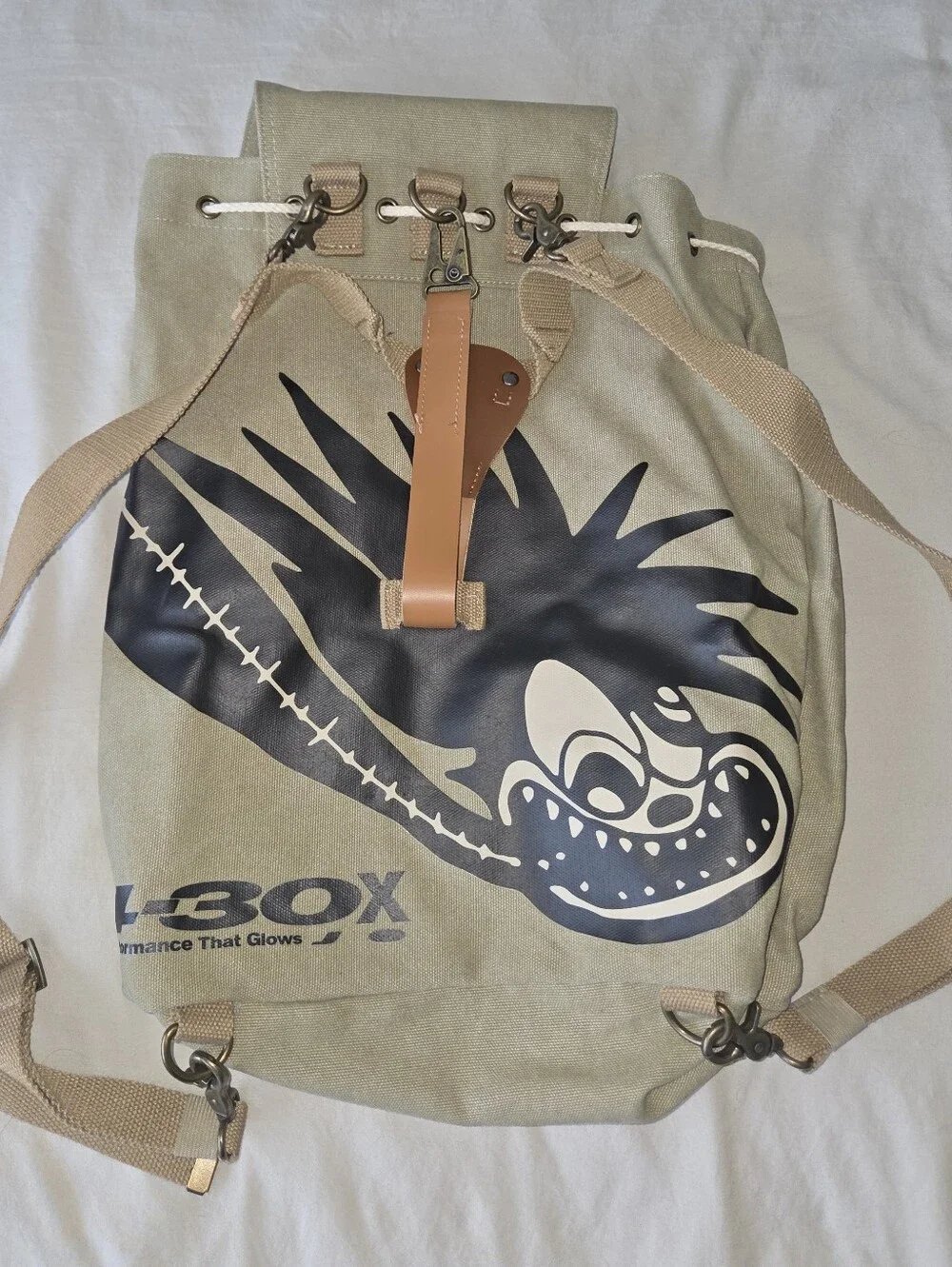 Travis Scott Cactus Jack Canvas Backpack in Olive from the SS21 season (New)